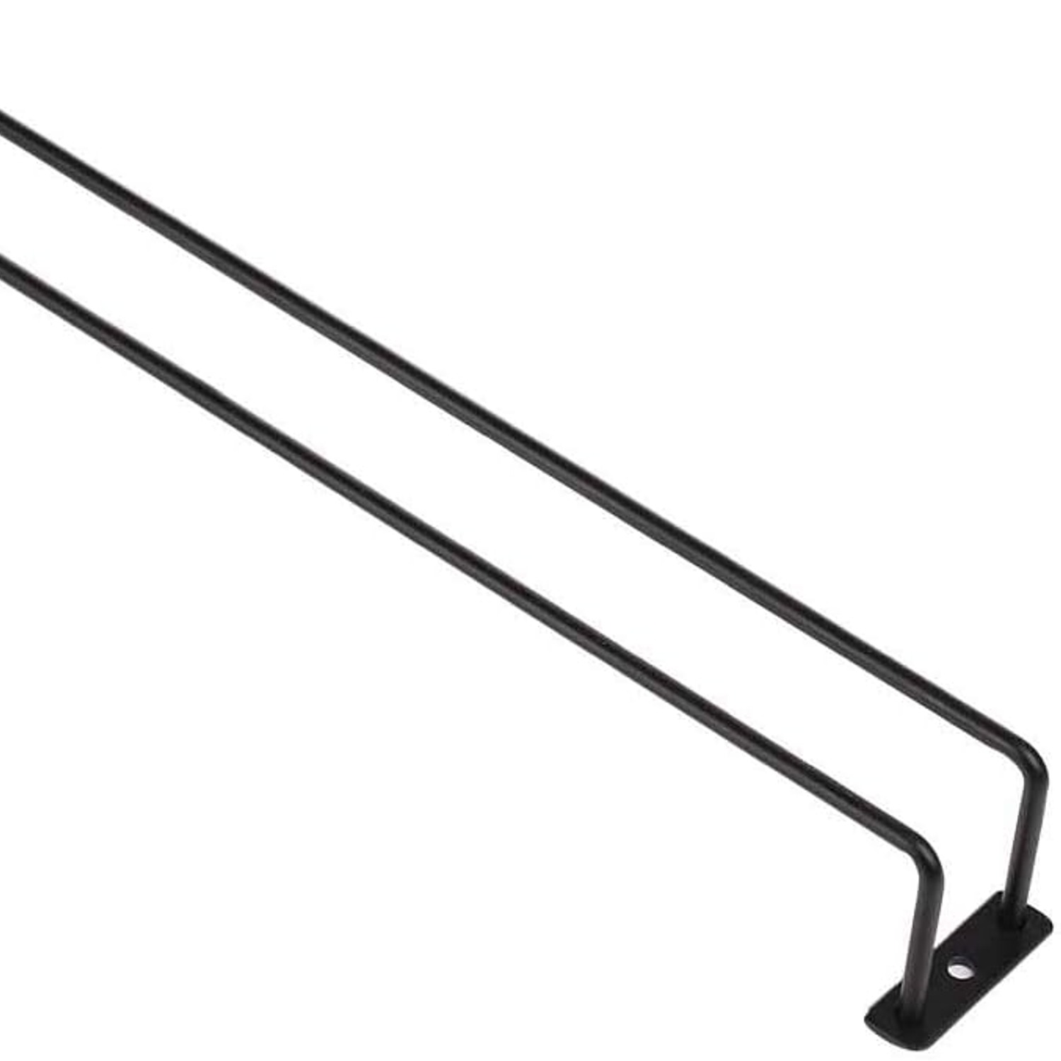 Black Wine Glass Rack 35cm Under-Cabinet Stemware Holder: image 7
