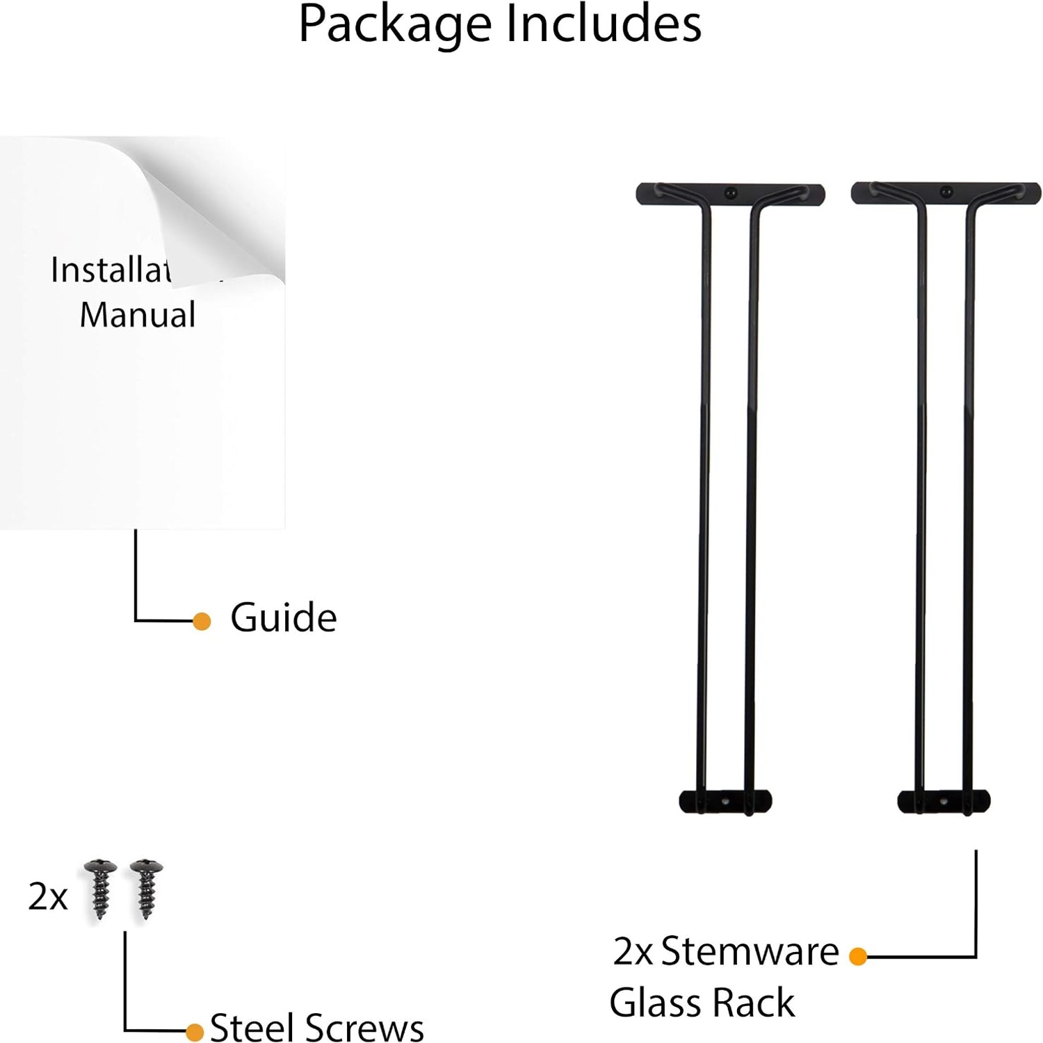 Large Stemware Rack (Set of 2)