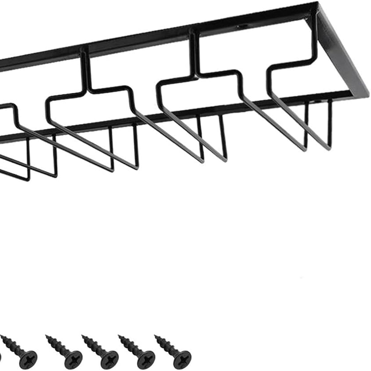 4-Row Under Cabinet Wine Glass Rack: image 9