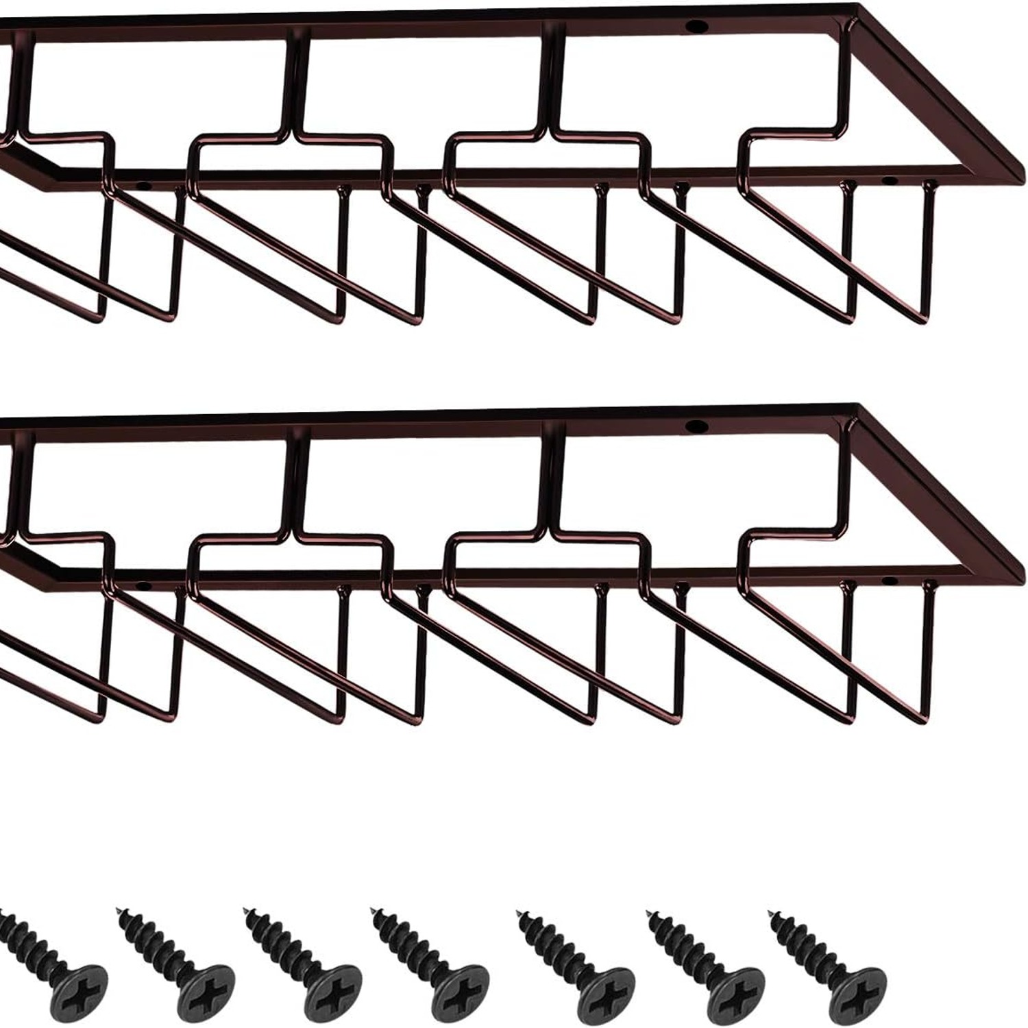 4-Row Under Cabinet Wine Glass Rack: image 10